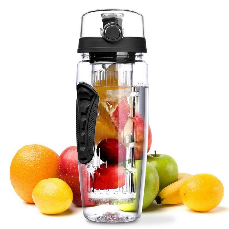 Bouteille d'Eau Fruits Infuseur 1000 ml – Sans BPA, Plastique de Qualité Alimentaire avec Infuseur de Fruits