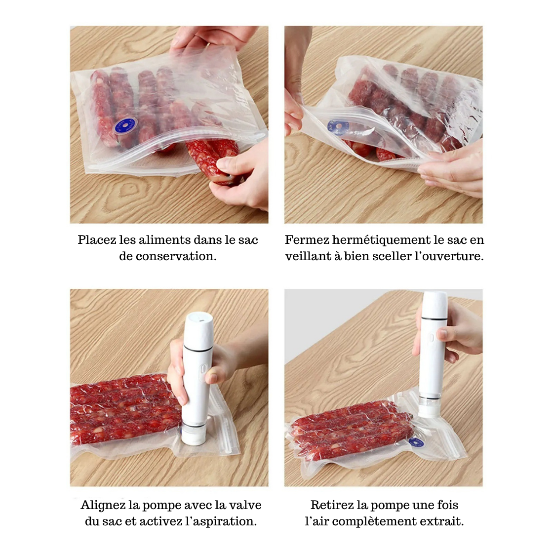 Pompe à Air Électrique – Scellage Sous Vide Sans Effort !