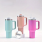 Gobelet Thermos avec Poignée et Paille - Capacité 1L - Isolation Longue Durée